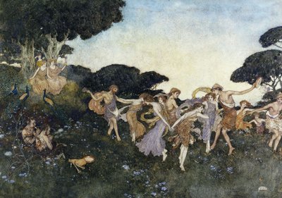 Scene fra Stormen af Edmund Dulac