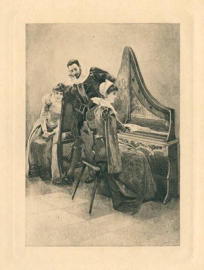 For Elizabethan Songs in Honour of Love and Beauty (litografi) af Edmund Henry Garrett