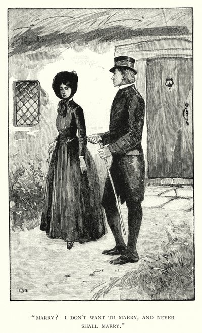 Illustration til Jane Eyre af Charlotte Bronte (gravering) af Edmund Henry Garrett