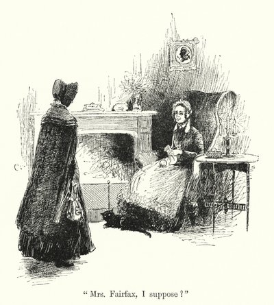 Illustration til Jane Eyre af Charlotte Bronte (litho) af Edmund Henry Garrett