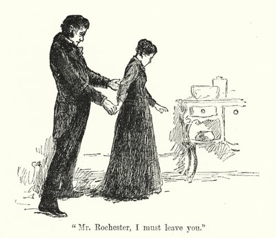 Illustration til Jane Eyre af Charlotte Bronte (litho) af Edmund Henry Garrett