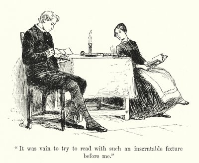 Illustration til Jane Eyre af Charlotte Bronte (litho) af Edmund Henry Garrett