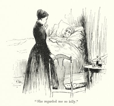 Illustration til Jane Eyre af Charlotte Bronte (litho) af Edmund Henry Garrett