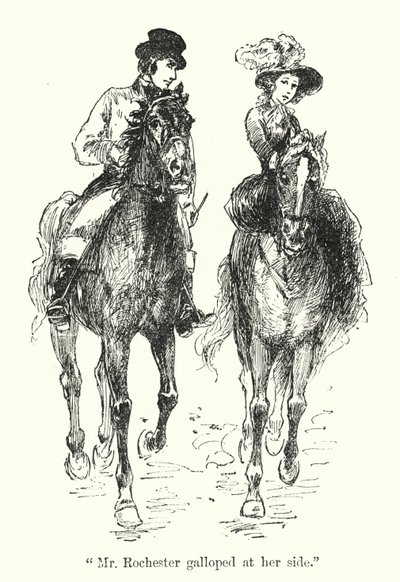 Illustration til Jane Eyre af Charlotte Bronte (litho) af Edmund Henry Garrett