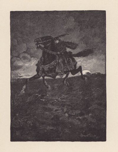 Illustration til The Eve of St Agnes af John Keats (litografi) af Edmund Henry Garrett