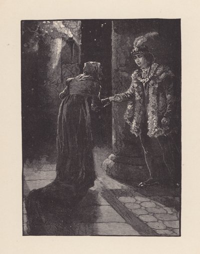 Illustration til The Eve of St Agnes af John Keats (litografi) af Edmund Henry Garrett