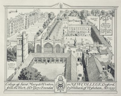 College of St Mary de Winton eller New College, 1928 af Edmund Hort New