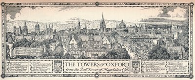 The Towers of Oxford, 1905 af Edmund Hort New