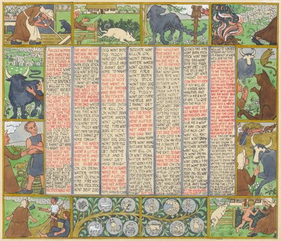 Crooked sixpence, ca. 1935 (gouache på papir) af Edmund Hunter