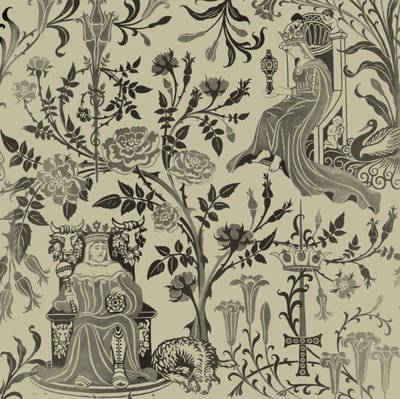 Lords & Ladies april 1928 (gouache på papir) af Edmund Hunter