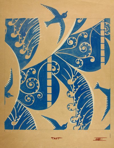 Taut, ca. 1930 (gouache på papir) af Edmund Hunter