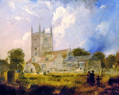 Den gamle Henley kirke af Edmund John Niemann