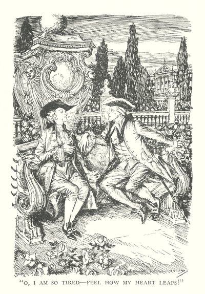 Illustration til R L Stevensons Prins Otto (litografi) af Edmund Joseph (after) Sullivan