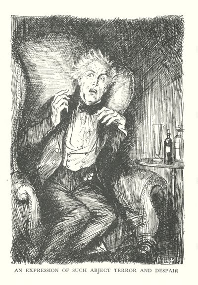 Illustration til R L Stevensons The Strange Case of Dr Jekyll  Mr Hyde (litografi) af Edmund Joseph (after) Sullivan