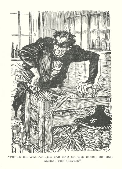 Illustration til R L Stevensons The Strange Case of Dr Jekyll  Mr Hyde (litografi) af Edmund Joseph (after) Sullivan