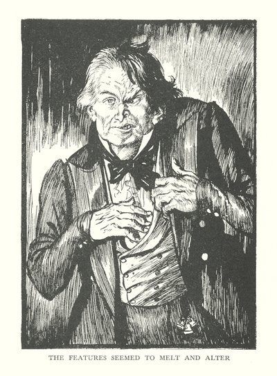 Illustration til R L Stevensons The Strange Case of Dr Jekyll  Mr Hyde (litografi) af Edmund Joseph (after) Sullivan