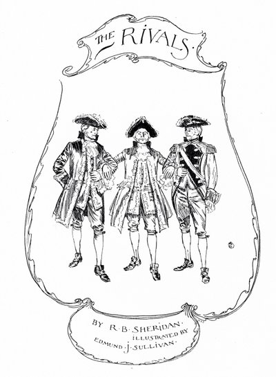 Illustration til Sheridans The Rivals (gravering) af Edmund Joseph (after) Sullivan