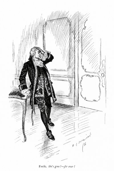 Illustration til Sheridans The Rivals (gravering) af Edmund Joseph (after) Sullivan