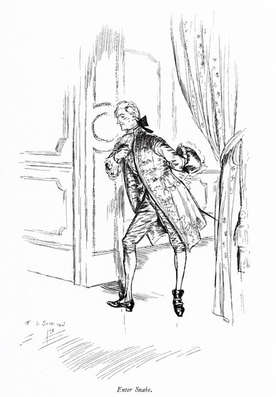 Illustration til Sheridans The School for Scandal (gravering) af Edmund Joseph (after) Sullivan