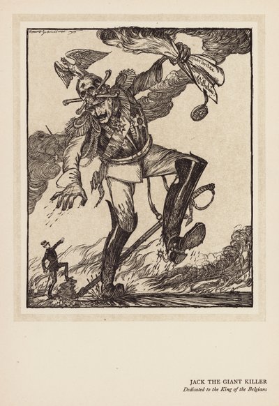 Kejserens krans: Jack the Giant Killer (litografi) af Edmund Joseph (after) Sullivan