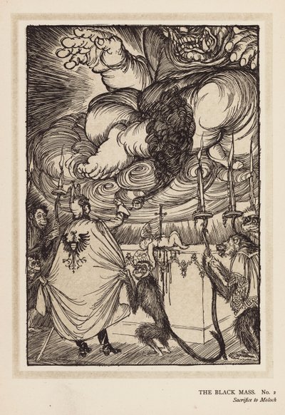Kejserens krans: Den sorte messe (litografi) af Edmund Joseph (after) Sullivan