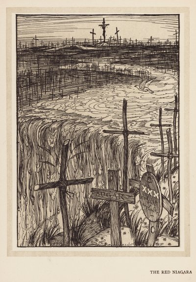 Kejserens krans: Den røde Niagara (litografi) af Edmund Joseph (after) Sullivan