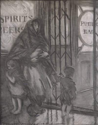 Værtshusdøren, Bibbys Annual af Edmund Joseph (after) Sullivan