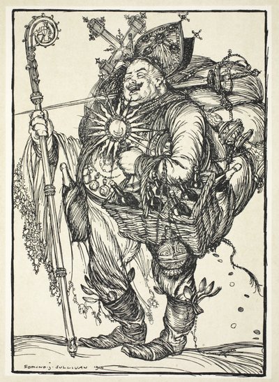 Herr Michel ADC, til kronprinsen ved hans tilbagevenden fra det forjættede land, illustration fra The Kaiser