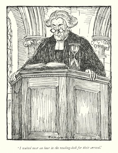 Illustration til The Vicar of Wakefield af Oliver Goldsmith (litho) af Edmund Joseph Sullivan