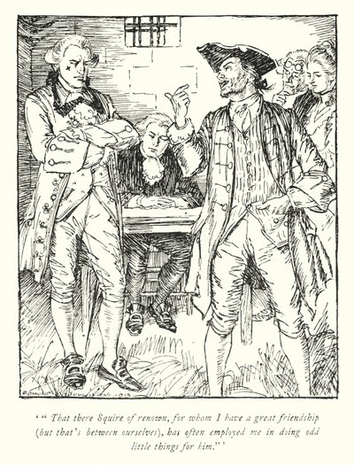 Illustration til The Vicar of Wakefield af Oliver Goldsmith (litho) af Edmund Joseph Sullivan