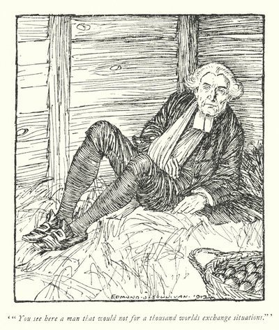 Illustration til The Vicar of Wakefield af Oliver Goldsmith (litho) af Edmund Joseph Sullivan