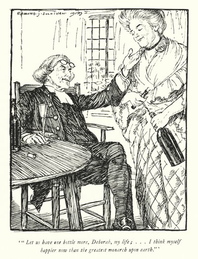 Illustration til The Vicar of Wakefield af Oliver Goldsmith (litho) af Edmund Joseph Sullivan