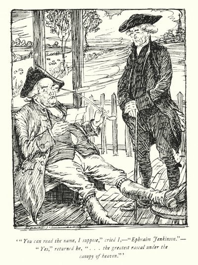 Illustration til The Vicar of Wakefield af Oliver Goldsmith (litho) af Edmund Joseph Sullivan