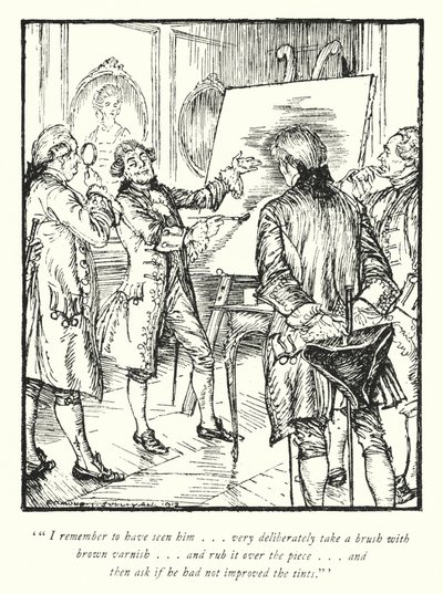 Illustration til The Vicar of Wakefield af Oliver Goldsmith (litho) af Edmund Joseph Sullivan
