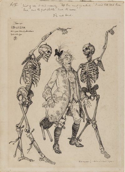 Gamle Bones skal ud..., 1900 af Edmund Joseph Sullivan