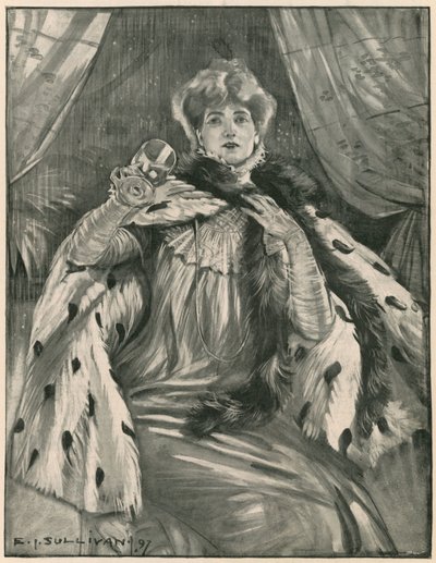Sarah Bernhardt af Edmund Joseph Sullivan