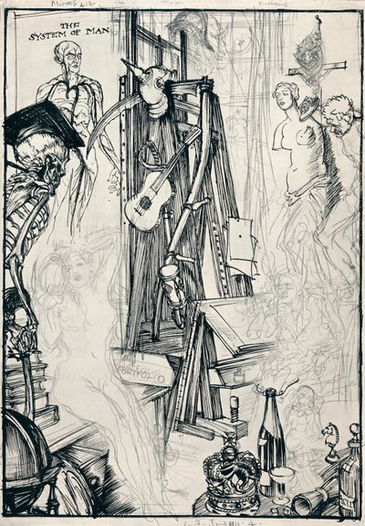 Tegneren - Stage IV, c1920 af Edmund Joseph Sullivan