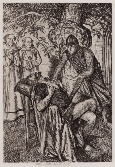 The Life and Death of King John, Act V, Sc 7 (litho) af Edmund Joseph Sullivan