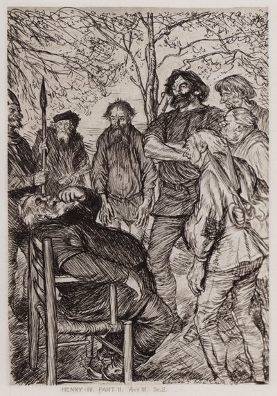 The Second Part of King Henry IV, Act III, Sc 2dani af Edmund Joseph Sullivan