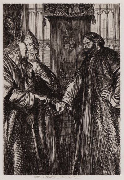 The Tragedy of King Richard II, Act IV, Sc 1dani af Edmund Joseph Sullivan