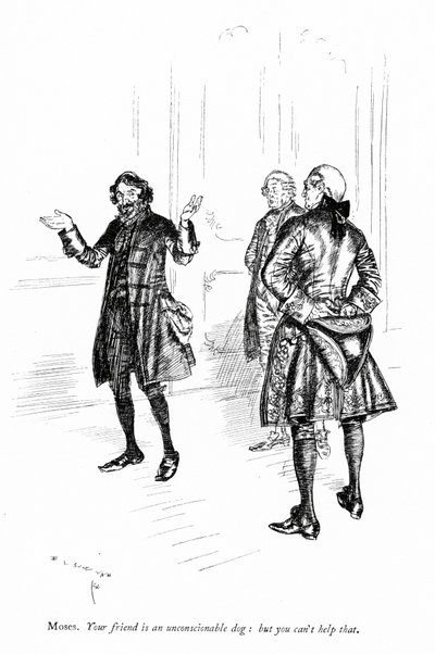 Illustration til Sheridans The School for Scandal af Edmund Joseph after Sullivan
