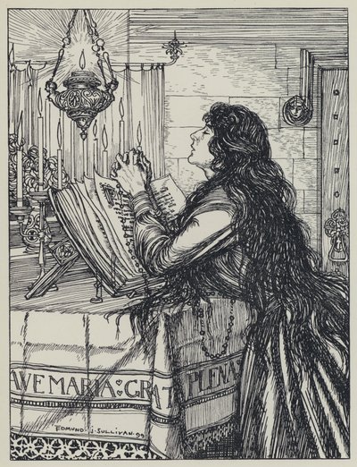 Tennyson, Illustration til A Dream of Fair Women and Other Poems af Edmund Joseph after Sullivan