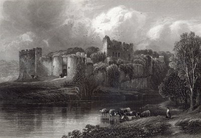 Chepstow Castle, graveret af R. Hinshelwood, trykt af Cassell und Company Ltd af Edmund Morison Wimperis
