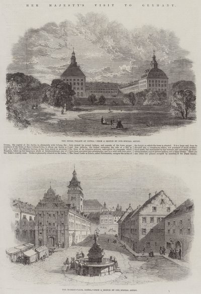 Hendes Majestæts besøg i Tyskland af Edmund Morison Wimperis