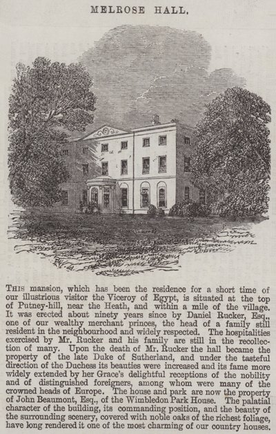 Melrose Hall af Edmund Morison Wimperis
