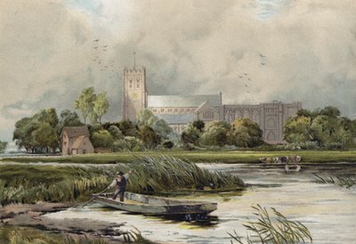 Sommerskyer, Christchurch, Hampshire af Edmund Morison after Wimperis