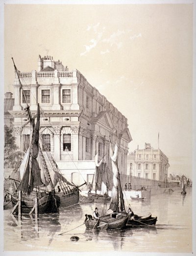 Royal Naval Hospital, Greenwich, London, 1838. af Edmund Patten