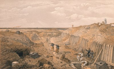 Grøft af Bastion Du Mat, 1856 af Edmund Walker