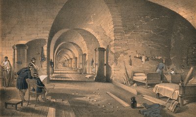 Interiør af Fort Nicholas, 1856 af Edmund Walker