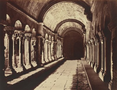 Arles. Klostergangen i Saint-Trophime af Édouard Baldus